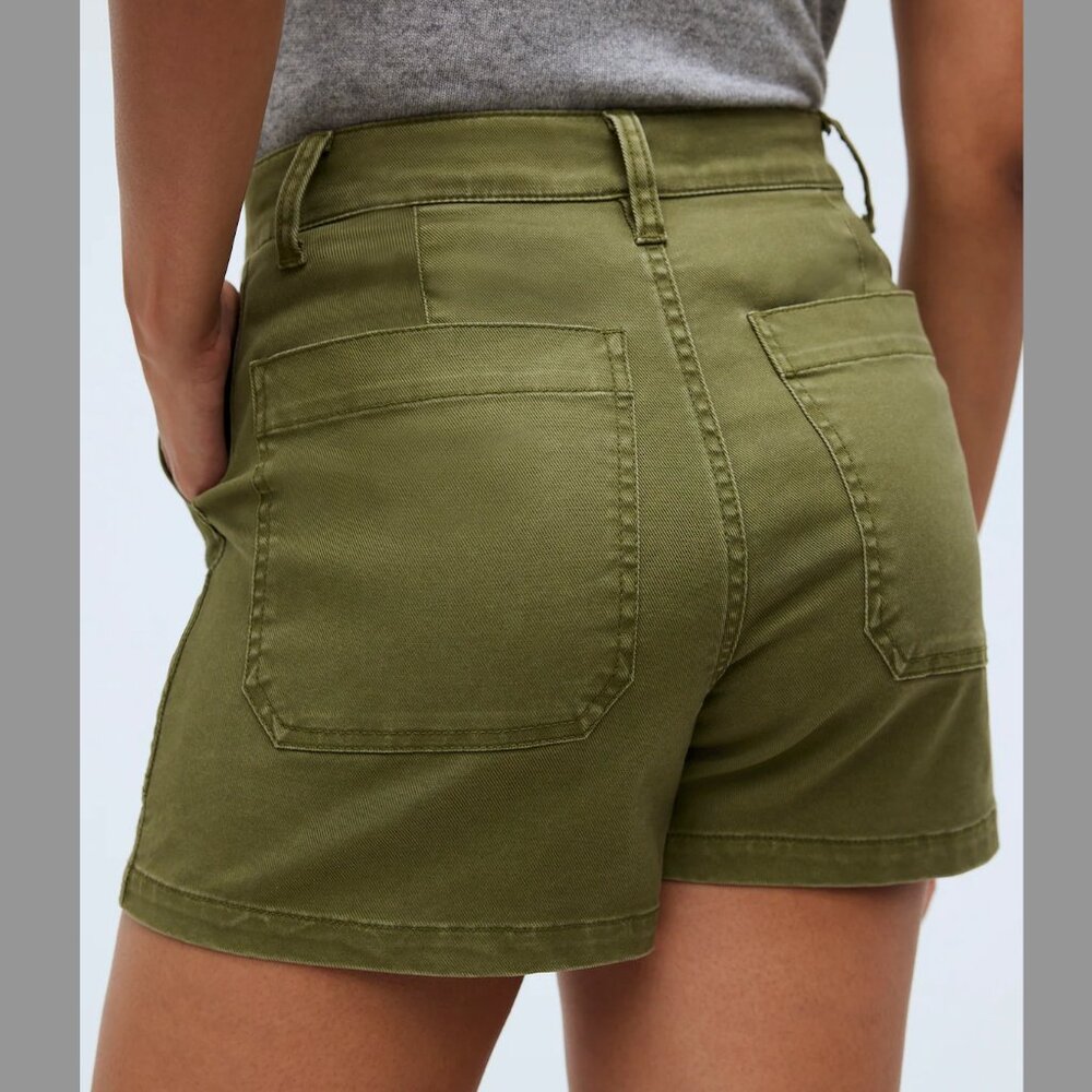 Madewell The Perfect Vintage Fatigue Short in Desert Olive